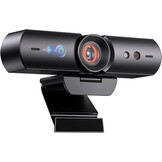 NexiGo HelloCam, 1080p webcam met Windows Hello en microfoon, echte privacy met gepatenteerde automatische sluiter, gezichtsverbetering, HD USB-webcamcamera voor pc, videogesprekken, opname,