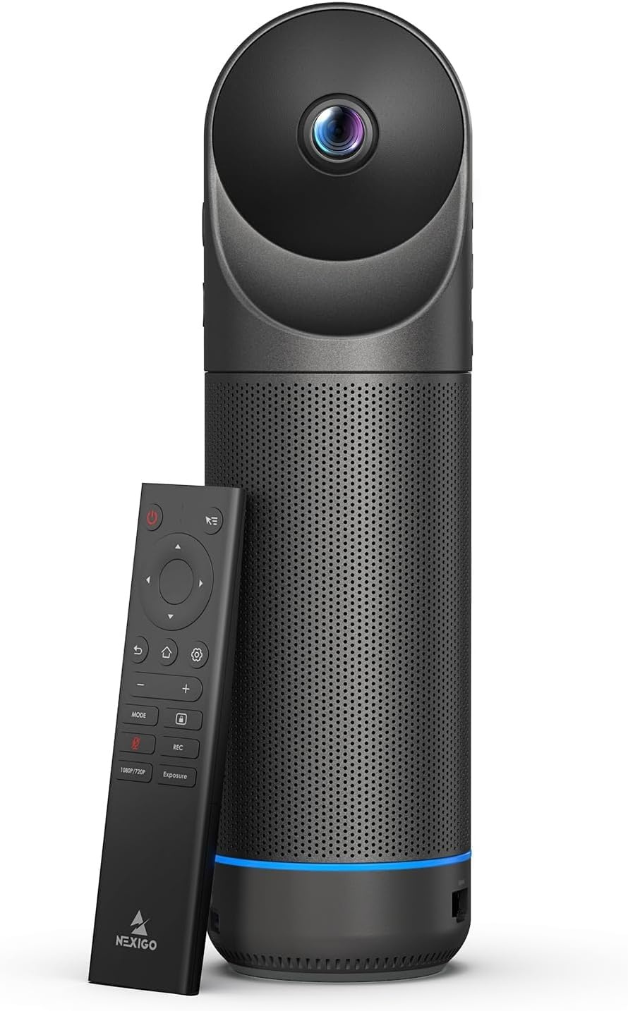 NexiGo HelloCam, 1080p webcam met Windows Hello en microfoon, echte privacy met gepatenteerde automatische sluiter, gezichtsverbetering, HD USB-webcamcamera voor pc, videogesprekken, opname,