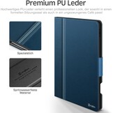 KingBlanc Hoes voor iPad Air 11 inch (2024 M2), Air 5e Gen (2022) & Air 4e Gen (2020) 10.9 inch, met Pencilhouder, Blauw