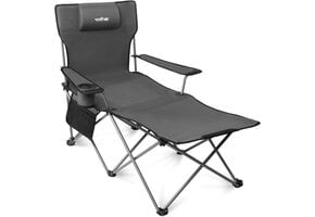 Opvouwbare Strandstoel Laag Grijs - 35% Korting!