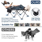 APOLLO WALKER Strandstoelen Voor Volwassenen: 6-poot Strandstoelen, Laag Opvouwbaar, Lichtgewicht, Ademend Gaas, Opvouwbare Tuinstoelen, 90°tot 135° Verstelbaar Voor Buiten（Grijs）