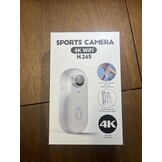 4K Actiecamera, duim actiecamera, klein formaat, overal te monteren, kleine lichaamscamera met veerclip, draagbare vlogging, handsfree POV-opname, helmcam voor fietsen, motorfiets (4K-128G)