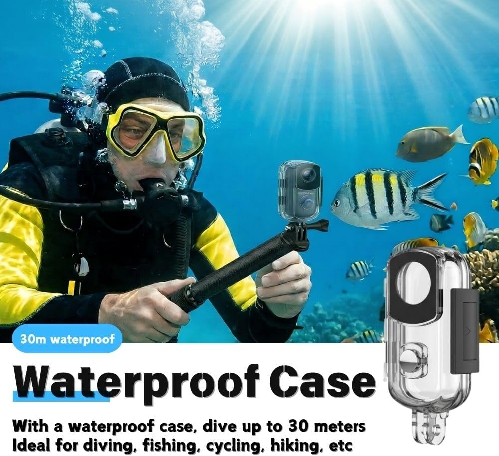 4K lichaamscamera's met audio- en videotracking, waterdichte 4K-lichaamscamera, magnetisch en met 360° clip, 120 minuten batterij voor fietsen, wandelen met dieren (4K-P-64G)