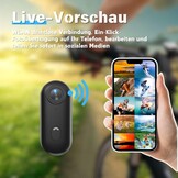 4K lichaamscamera's met audio- en videotracking, waterdichte 4K-lichaamscamera, magnetisch en met 360° clip, 120 minuten batterij voor fietsen, wandelen met dieren (4K-P-64G)
