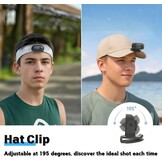 4K lichaamscamera's met audio- en videotracking, waterdichte 4K-lichaamscamera, magnetisch en met 360° clip, 120 minuten batterij voor fietsen, wandelen met dieren (4K-P-64G)