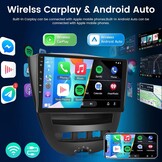 NHOPEEW 8 Core 6+128G autoradio voor Peugeot 107 / Citroen C1 / Toyota Aygo 2004-2014 - 10,1 inch Android autoradio met Carplay en Android Auto, WiFi, GPS, DSP FM RDS + achteruitrijcamera