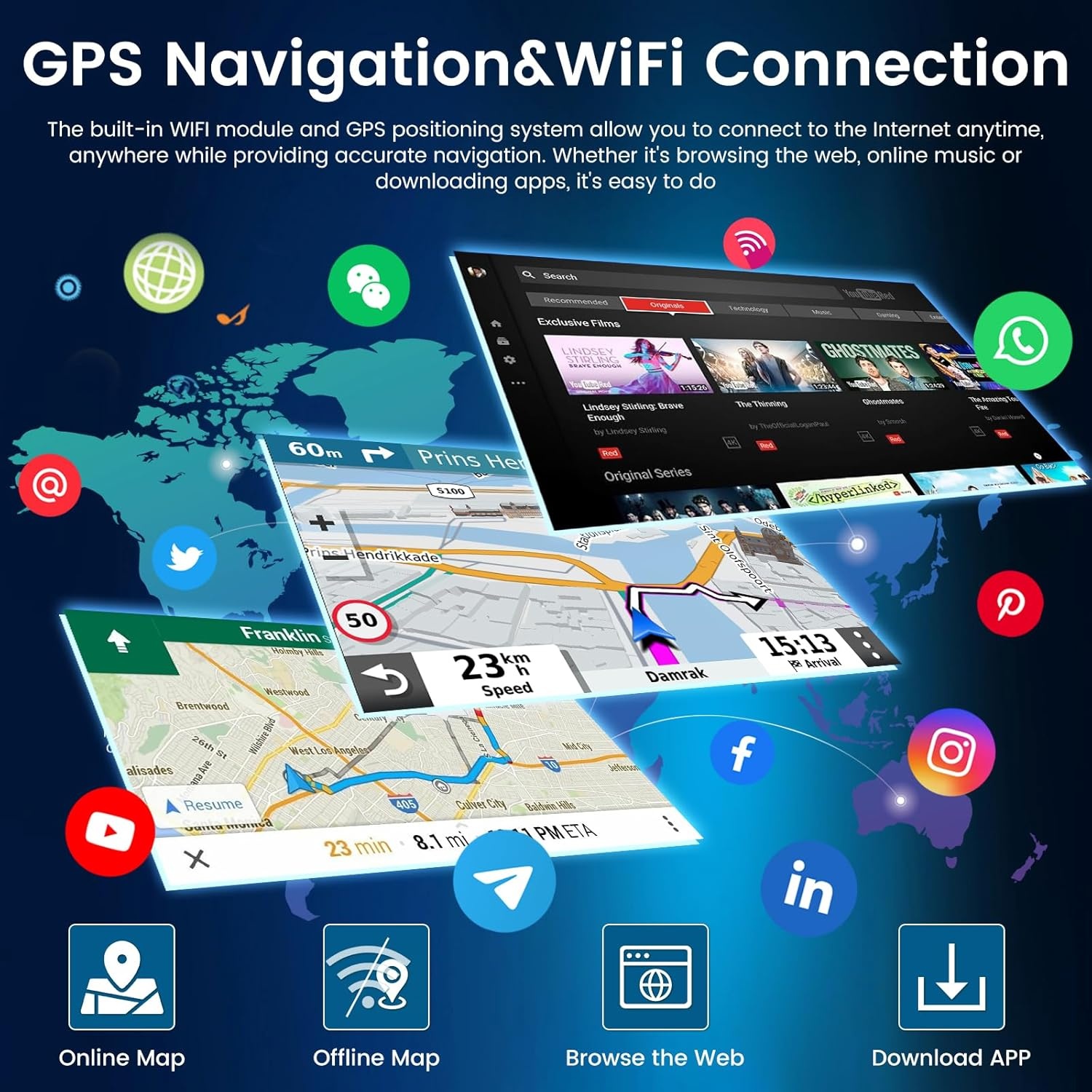 NHOPEEW 8 Core 6+128G autoradio voor Peugeot 107 / Citroen C1 / Toyota Aygo 2004-2014 - 10,1 inch Android autoradio met Carplay en Android Auto, WiFi, GPS, DSP FM RDS + achteruitrijcamera