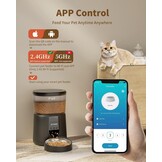 PUPPY KITTY Voederautomaat voor katten en honden, 2,4 G wifi, intelligente kattenvoer-automaat met roestvrijstalen kom voor droogvoer, app-bediening, spraakopname, 1 - 10 maaltijden per dag