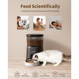 PUPPY KITTY Voederautomaat voor katten en honden, 2,4 G wifi, intelligente kattenvoer-automaat met roestvrijstalen kom voor droogvoer, app-bediening, spraakopname, 1 - 10 maaltijden per dag