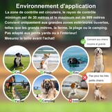 Hek, draadloos, GPS voor honden, voor buiten, verbetert IPX7, waterdicht, elektrisch, heksysteem, halsband met de nieuwe GPS-signaalversterkingschip, radius 30-999 m, zwart