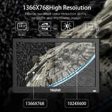 13,3 Inch Draagbare Monitor Screen 1366x768 LED Mini Display van HDMI/VGA/BNC/AV/VESA/Ondersteuning Compatibel met PC Raspberry Pi Windows 7/8/10