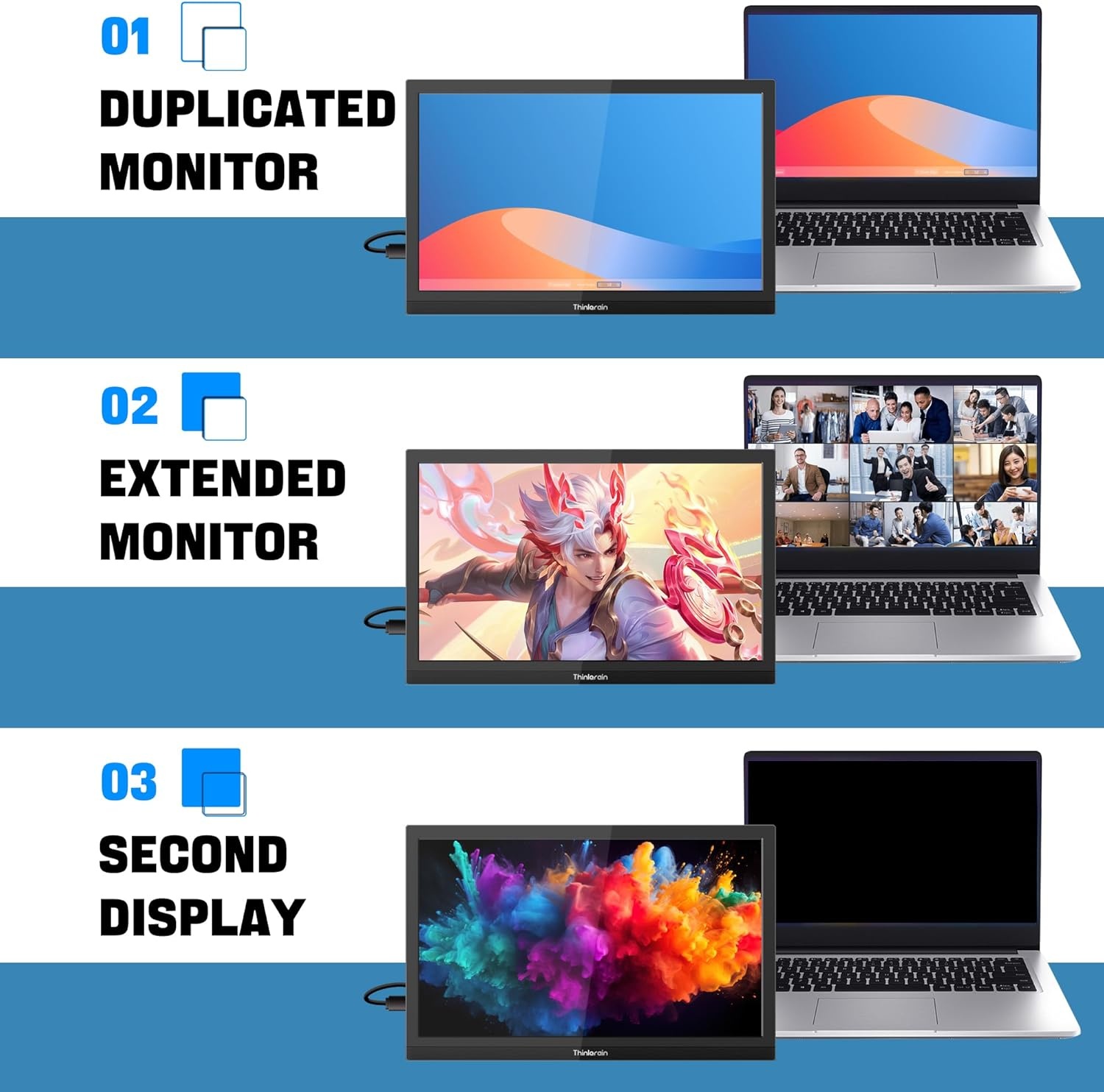 Draagbare Monitor 15.6" Full HD 1080p (34% Korting)