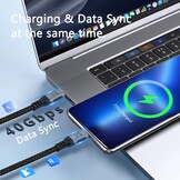 USB-C Kabel 240W 40Gbps 8K - 1m (28% Korting)