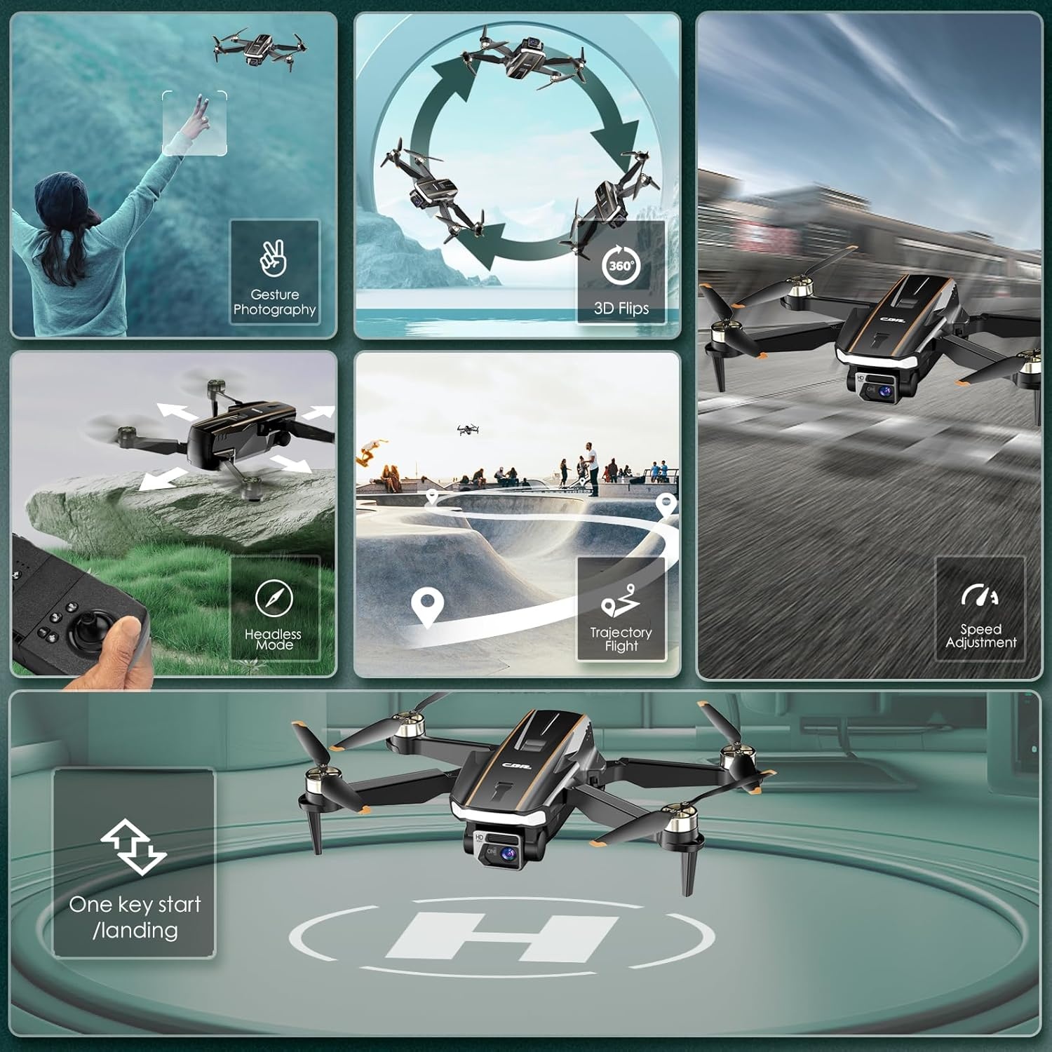Drone A68 Beginners | 2K HD | 36 min Vlucht | Zwart | 46% Korting