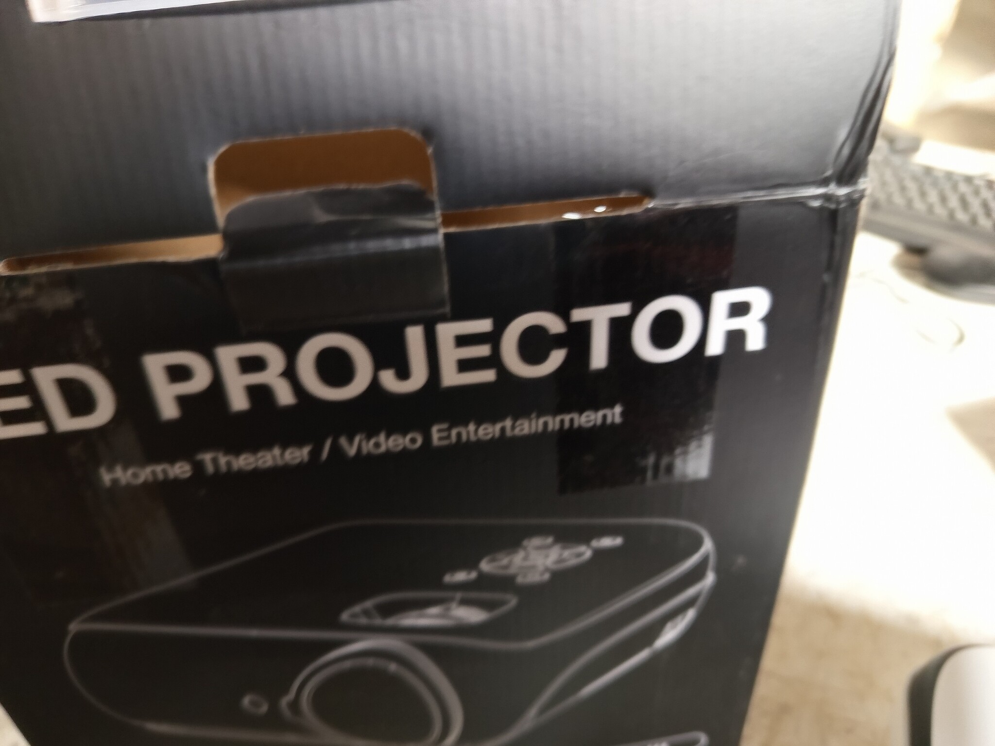 Draagbare Beamer Full HD 1080P, 4K, 9500 Lumen - 54% Korting