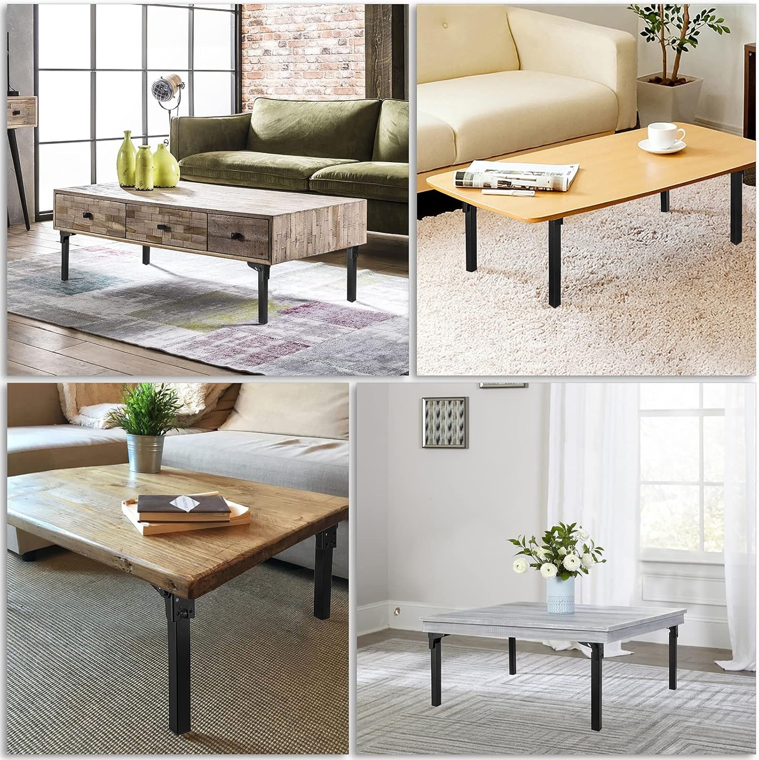 Klaptafelpoten IJzer 25cm - 4 Stuks - Nu met 28% Korting!