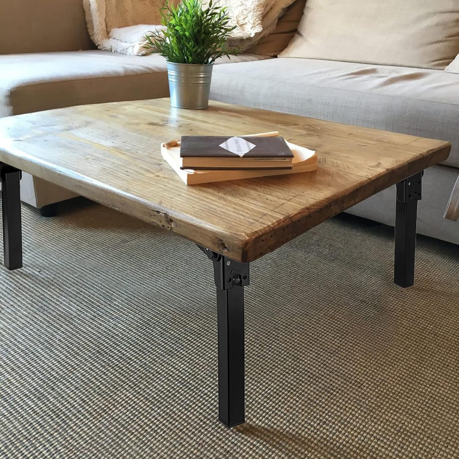 Klaptafelpoten IJzer 25cm - 4 Stuks - Nu met 28% Korting!