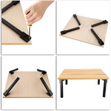 Klaptafelpoten IJzer 25cm - 4 Stuks - Nu met 28% Korting!