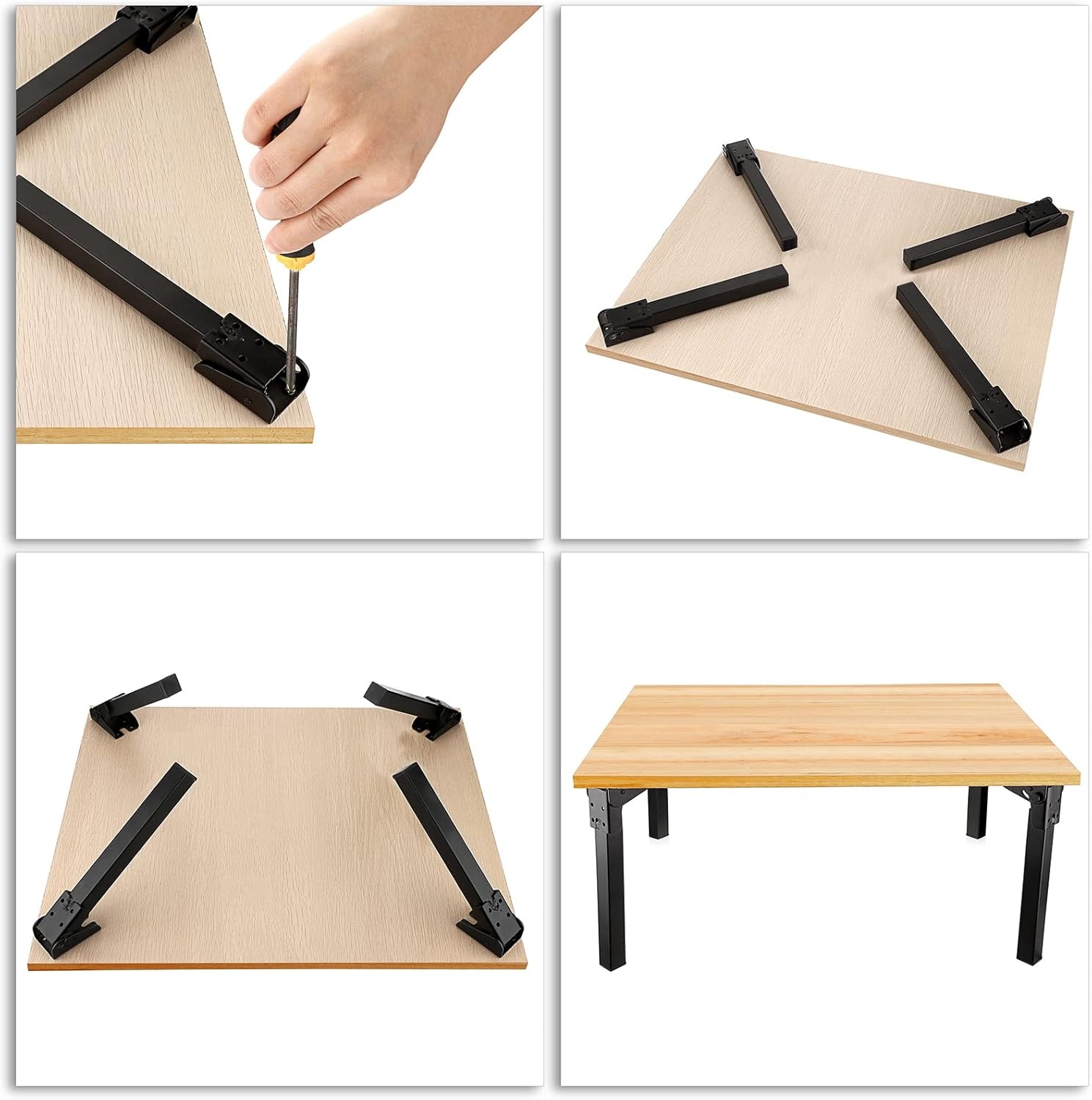 Klaptafelpoten IJzer 25cm - 4 Stuks - Nu met 28% Korting!