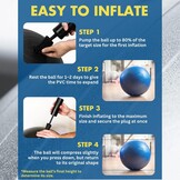 Pilates Balansoefenbal (XL, 75cm) - 56% Korting