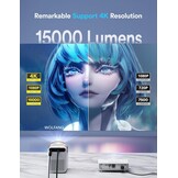 Mini Beamer 4K (Native 1080P) - 54% Korting!