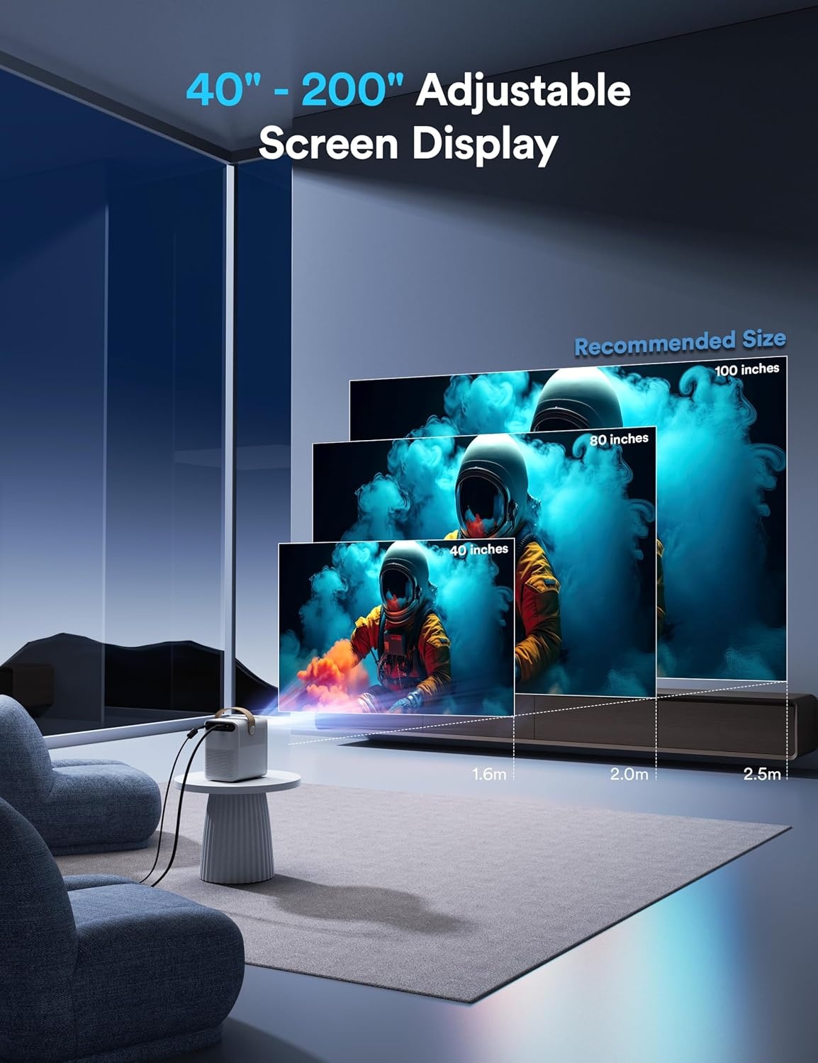 Mini Beamer 4K (Native 1080P) - 54% Korting!