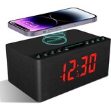 Digitale Wekkerradio met Draadloze Oplader & FM Radio - 28% Korting