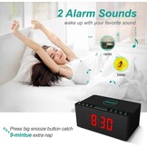 Digitale Wekkerradio met Draadloze Oplader & FM Radio - 28% Korting
