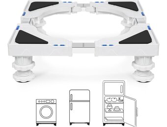 Wasmachine & Koelkast Sokkel (33% Korting) - Antitrilling, Wit