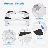 Wasmachine & Koelkast Sokkel (33% Korting) - Antitrilling, Wit