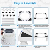 Wasmachine & Koelkast Sokkel (33% Korting) - Antitrilling, Wit