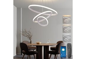 Dimbare Zwarte Eettafellamp Hanglamp 50cm - 36% Korting!