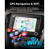 Essgoo Android 14 Autoradio met 7" Touchscreen, CarPlay & Android Auto voor VW Golf, Polo, Passat, Seat