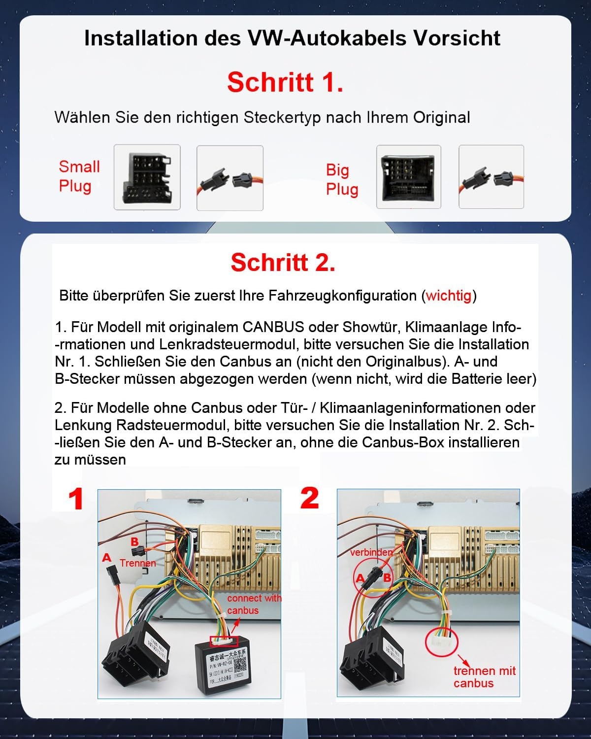 Essgoo Android 14 Autoradio met 7" Touchscreen, CarPlay & Android Auto voor VW Golf, Polo, Passat, Seat