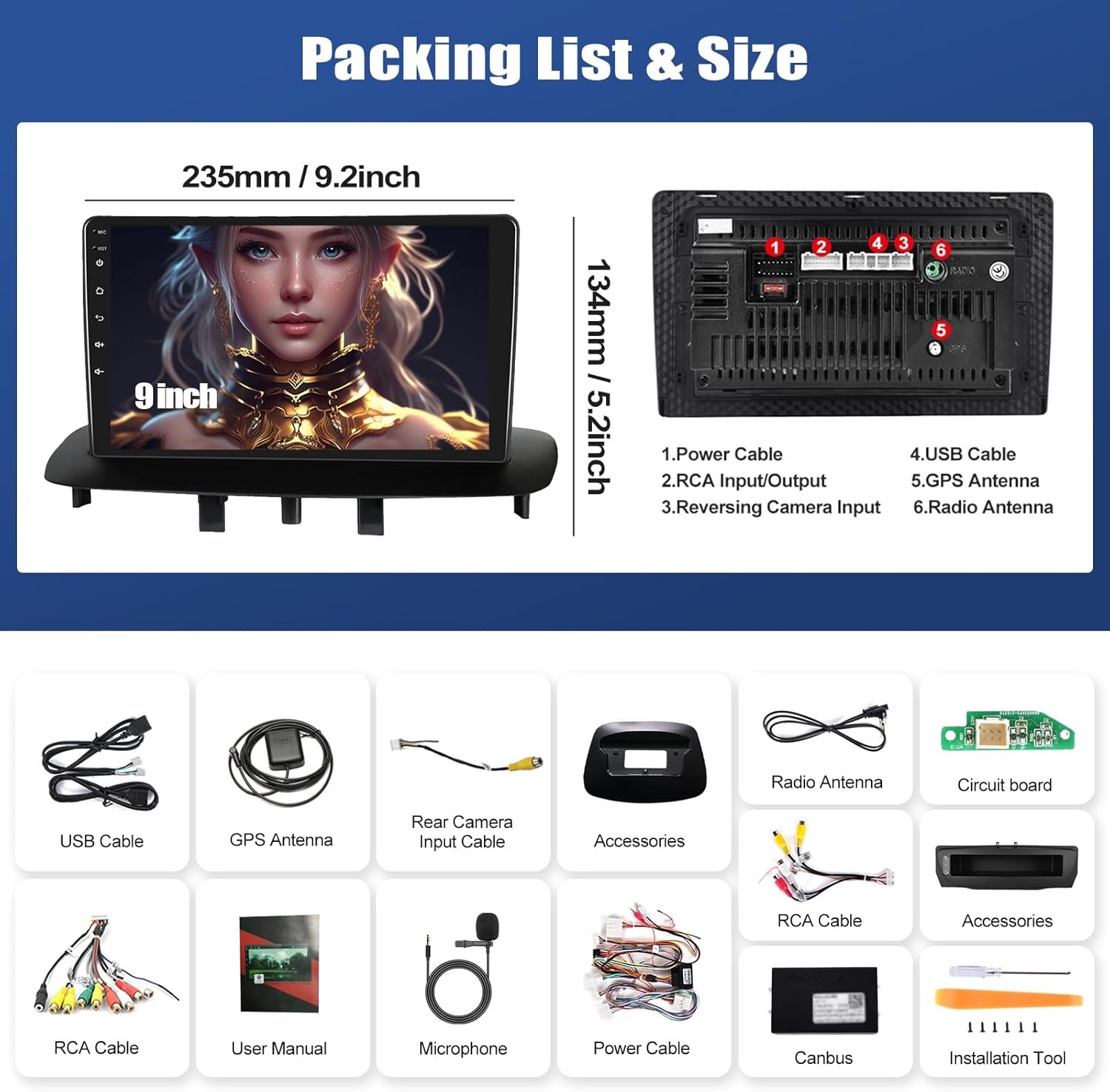 Android Autoradio 9" Carplay/Android Auto - Megane 3 (2008-2014) - 35% KORTING!