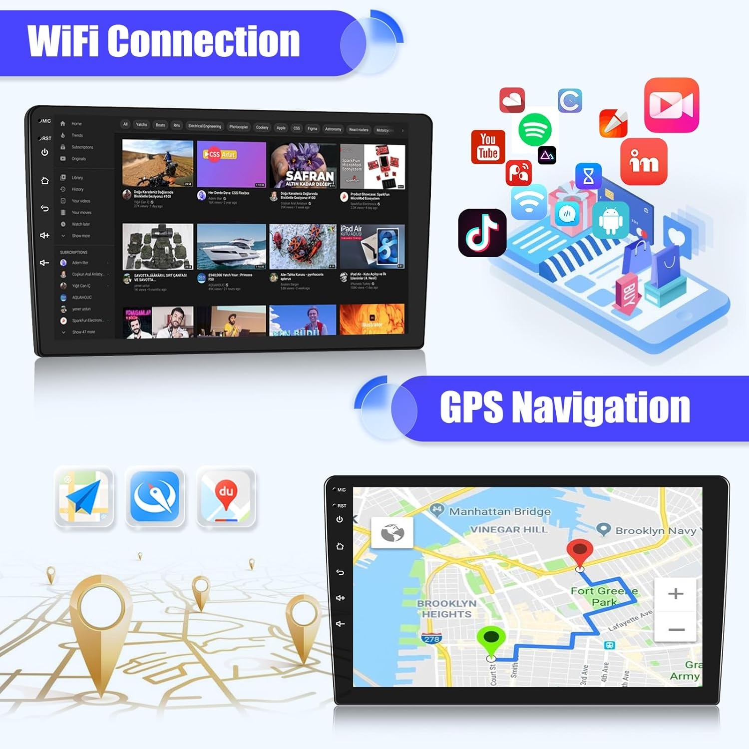 Android Autoradio 9" Carplay/Android Auto - Megane 3 (2008-2014) - 35% KORTING!