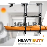 Kajak Deckenlift met Haken & Katrol - 68KG - 34% Korting