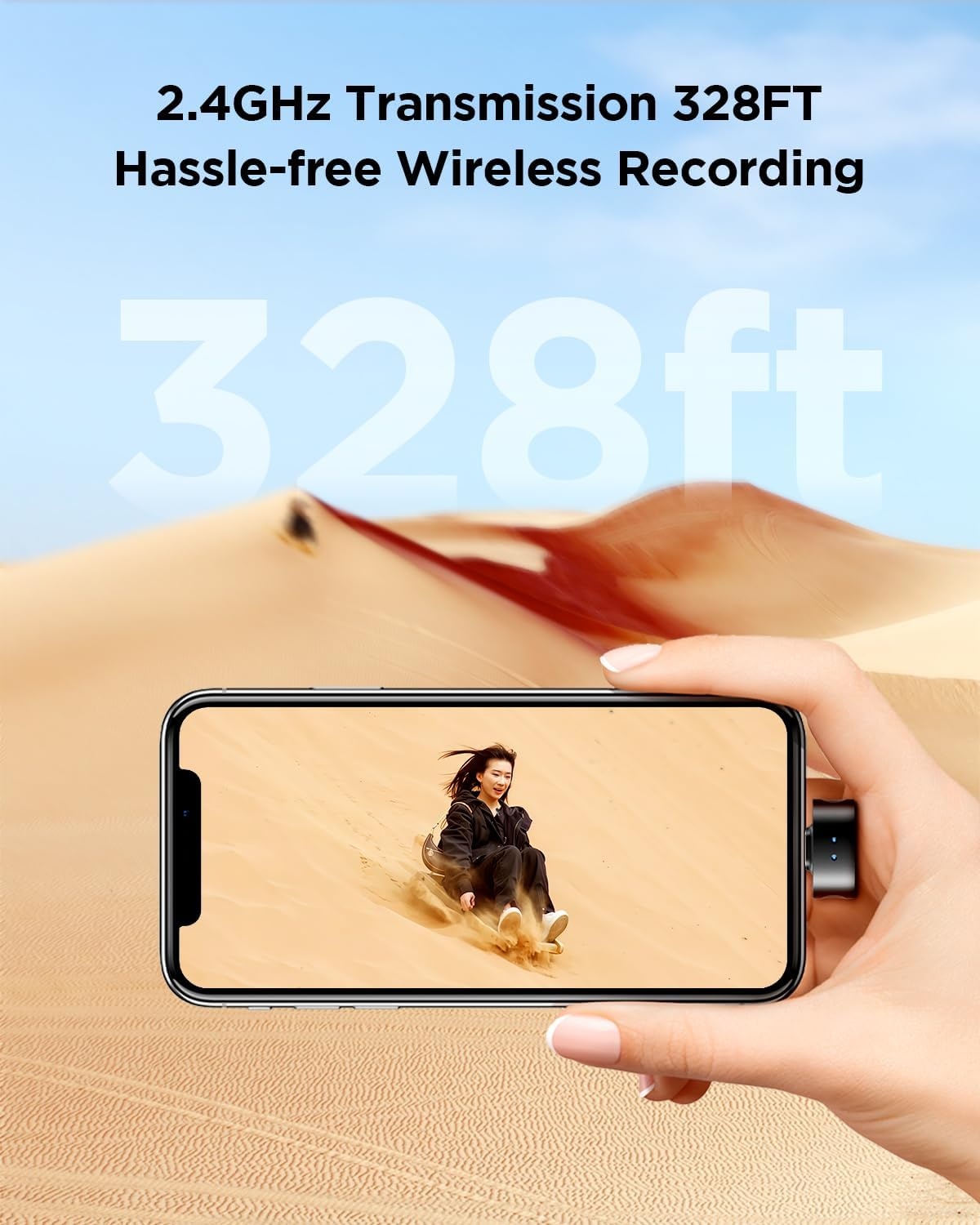 Draadloze Lavalier Microfoon (43% Korting) - iPhone, Android, Camera