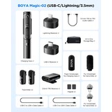BOYA Magic-02 Draadloze Microfoon - 30% Korting