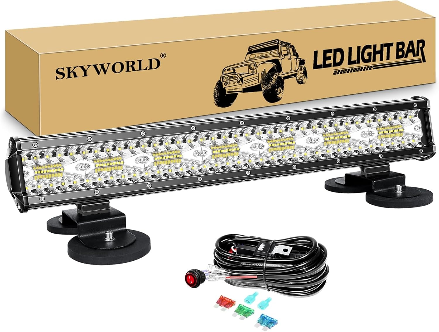 SKYWORLD 20" LED Lichtbalk 420W - 29% Korting!