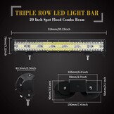 SKYWORLD 20" LED Lichtbalk 420W - 29% Korting!