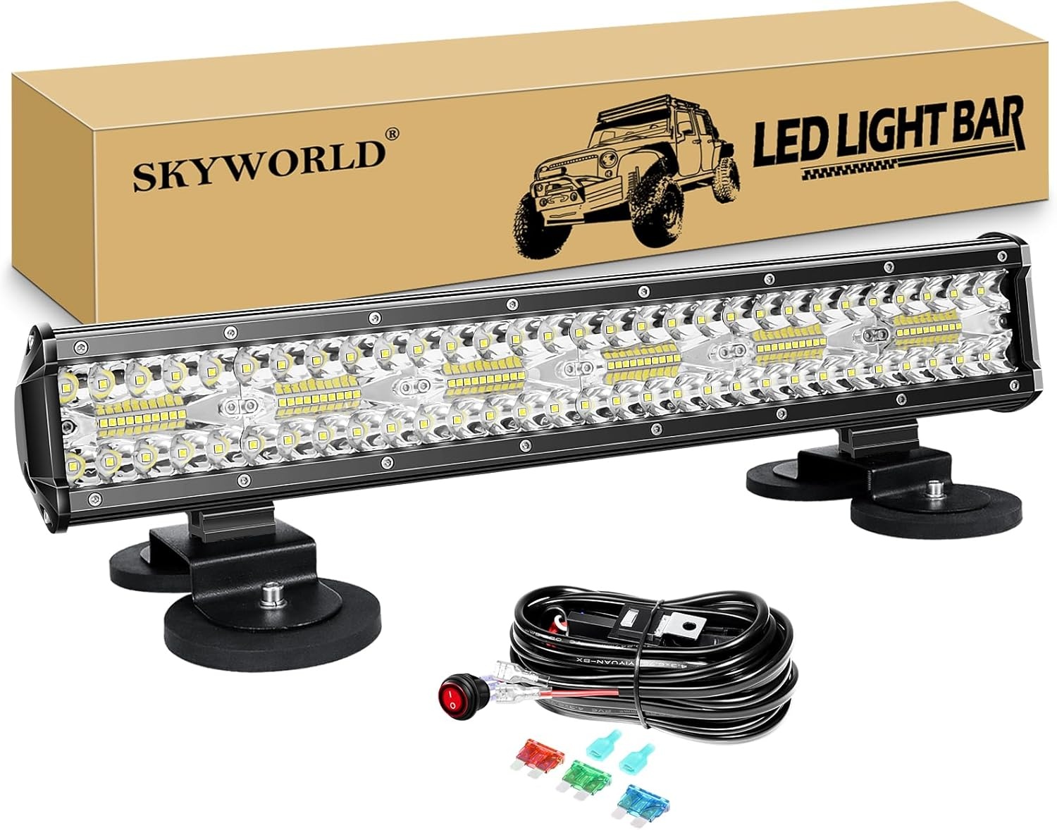 SKYWORLD 20" LED Lichtbalk 420W - 29% Korting!