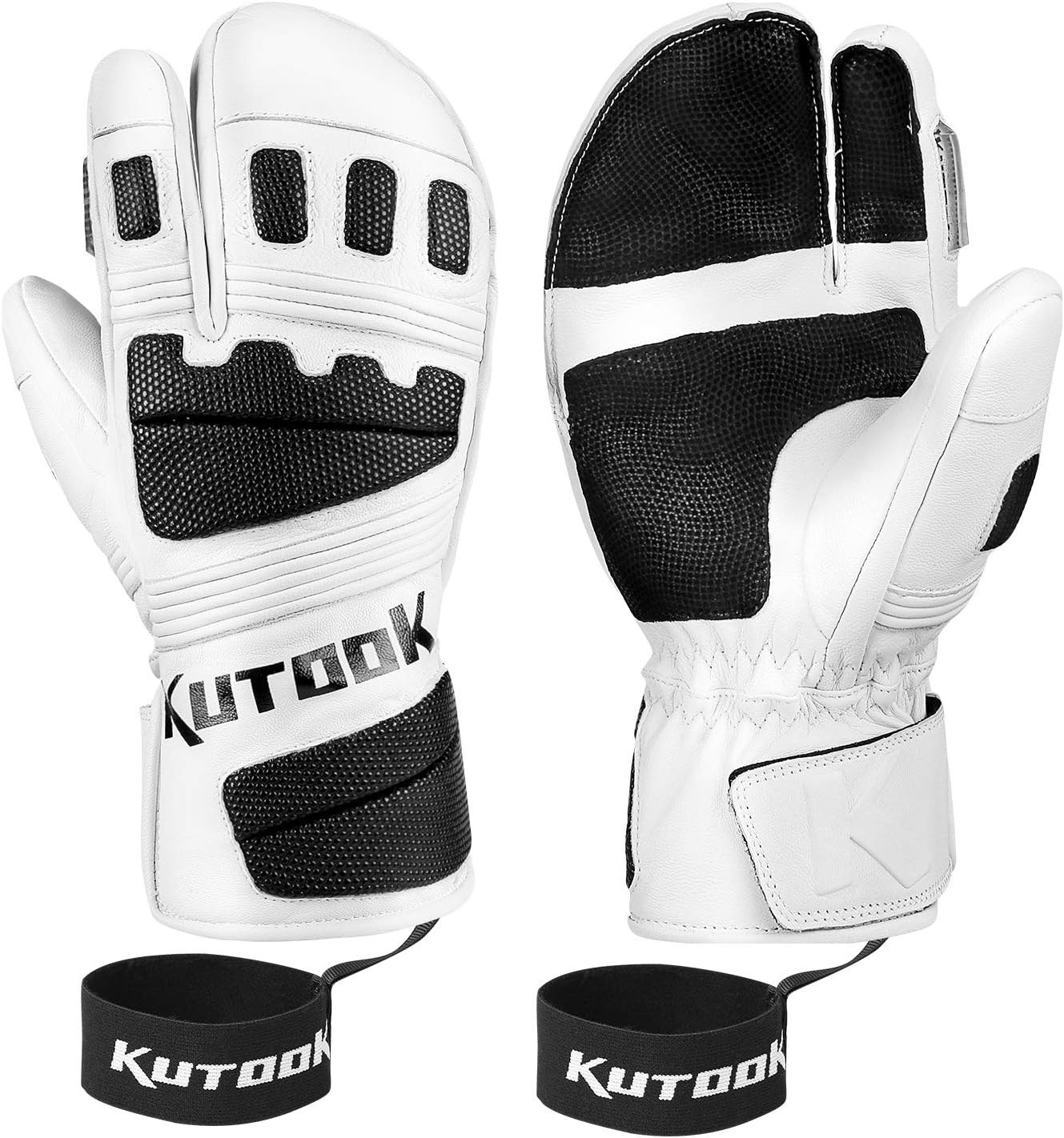 KUTOOK Leren Skiwanten (29% Korting) - Warm & Waterdicht