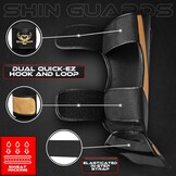 BEAST RAGE Kickboks Scheenbeschermers Goud - 33% Korting!
