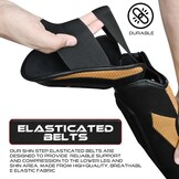 BEAST RAGE Kickboks Scheenbeschermers Goud - 33% Korting!