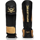 BEAST RAGE Kickboks Scheenbeschermers Goud - 33% Korting!