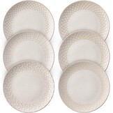 Dinerborden Set van 6 - Vintage Wit Keramiek (26.7cm) - 41% Korting!