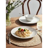 Dinerborden Set van 6 - Vintage Wit Keramiek (26.7cm) - 41% Korting!