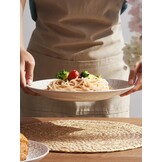 Dinerborden Set van 6 - Vintage Wit Keramiek (26.7cm) - 41% Korting!