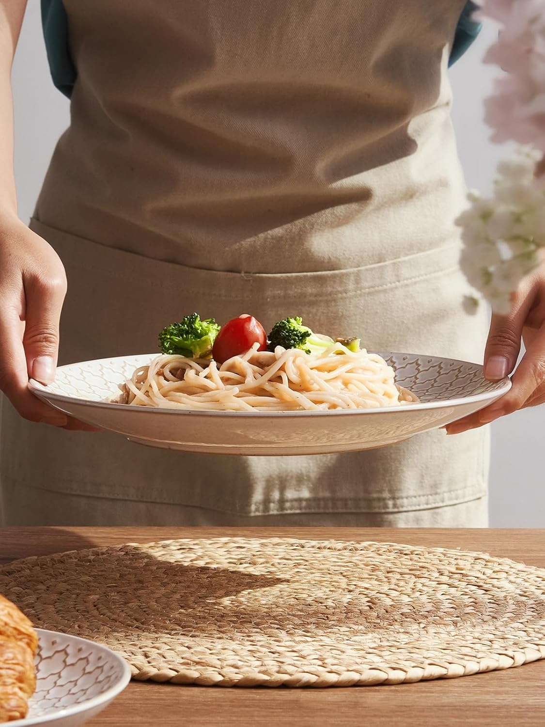 Set van 6 Vintage Witte Diner Borden (incl. 29% Korting)